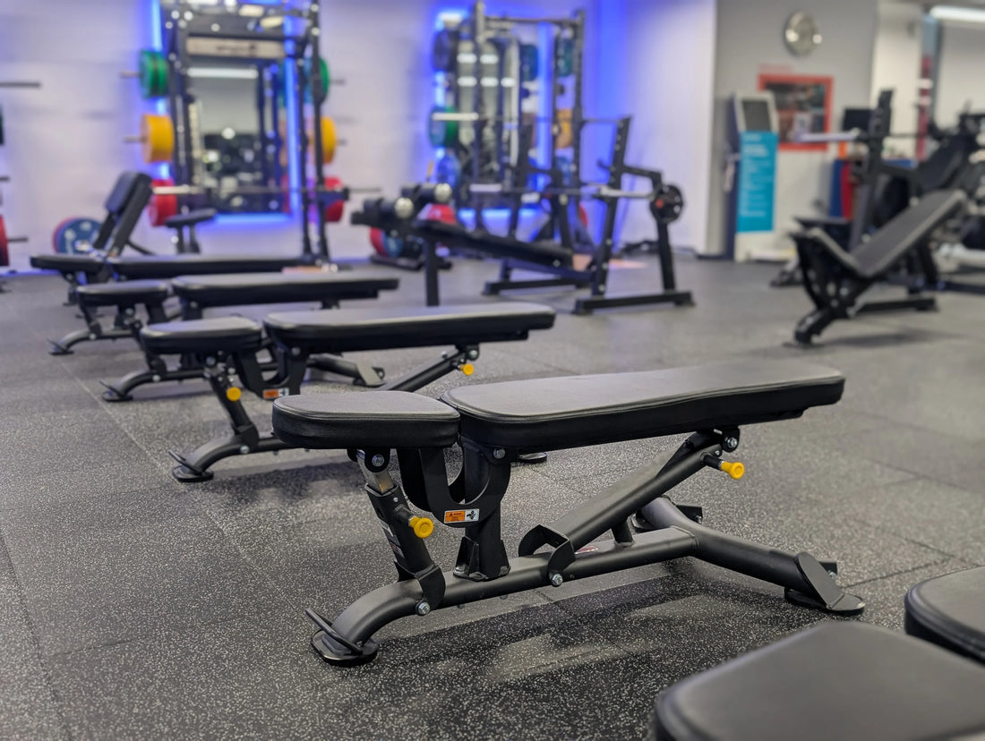 Why adjustable benches create variable clearance demands in free weights areas - Gym Gear