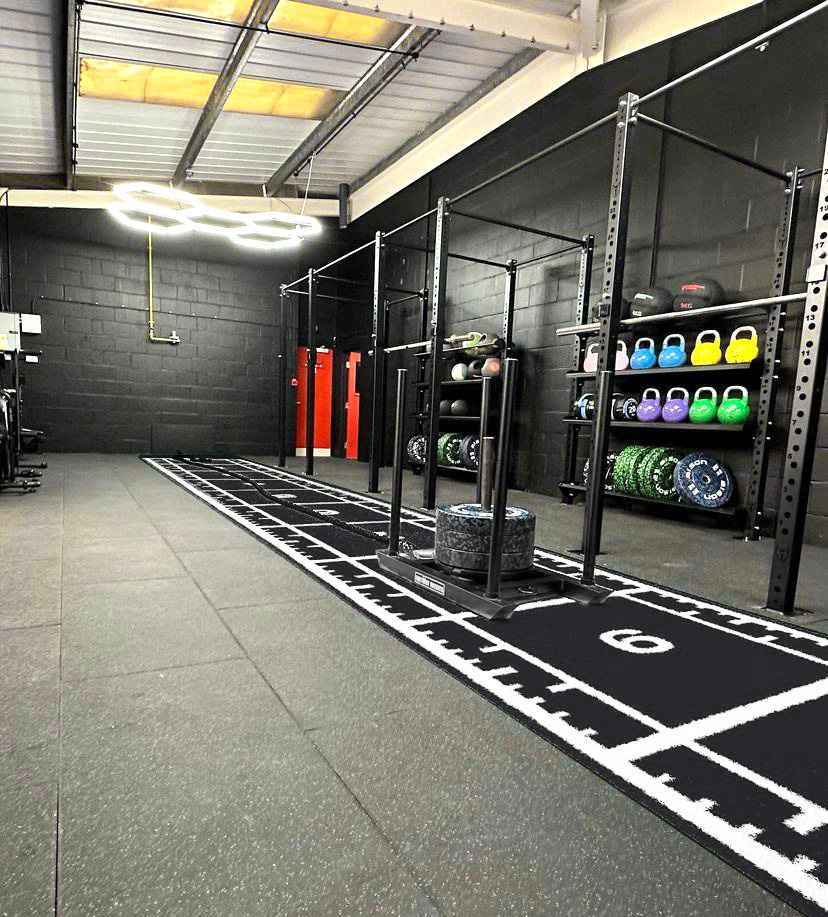 gym black sprint track