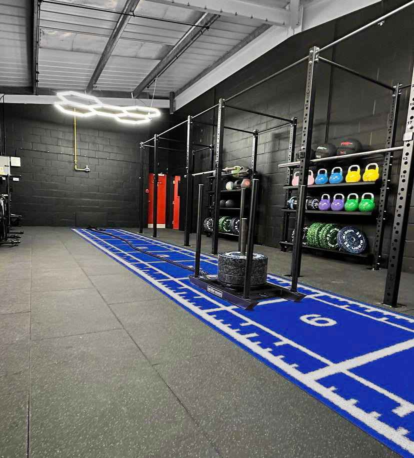 Spreint track gym blue