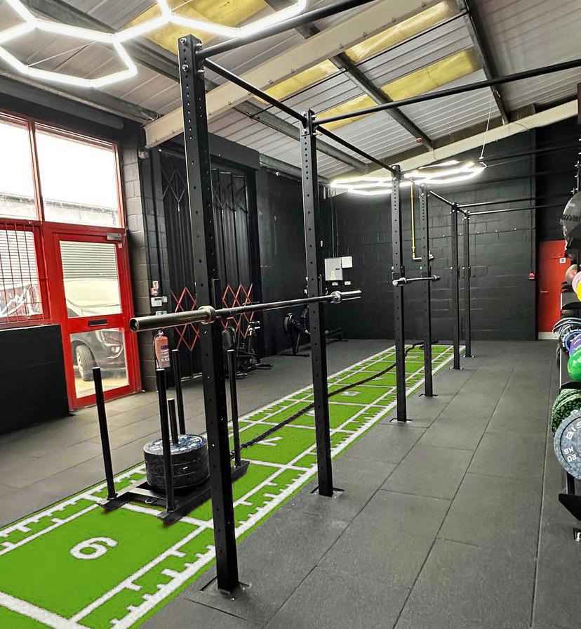 10m x 1.5m Sprint Track (Full Line Markings) – Green, Sprint & Sled Tracks - Gym Gear