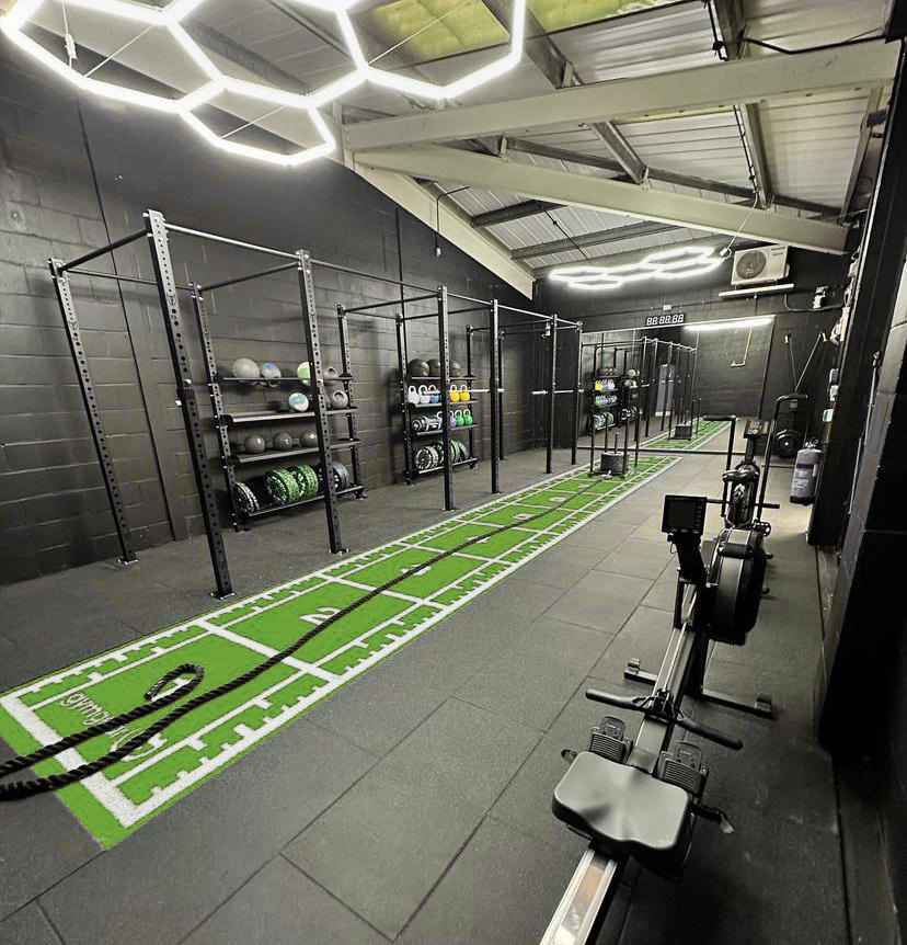 10m x 1.5m Sprint Track (Full Line Markings) – Green, Sprint & Sled Tracks - Gym Gear