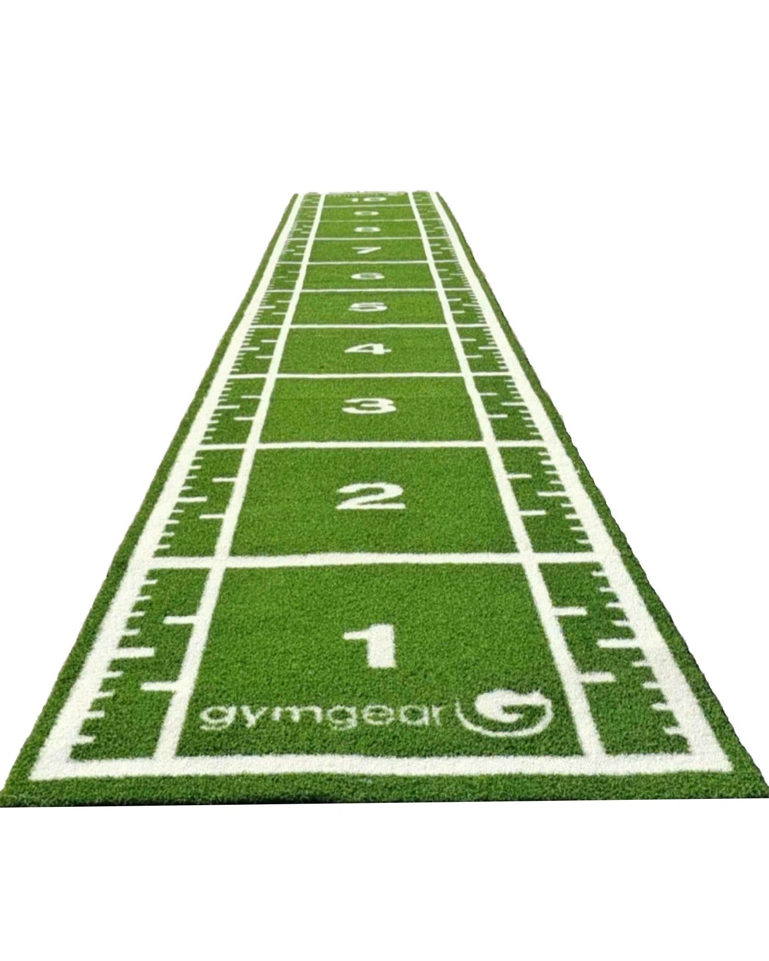 10m x 1.5m Sprint Track (Full Line Markings) – Green, Sprint & Sled Tracks - Gym Gear