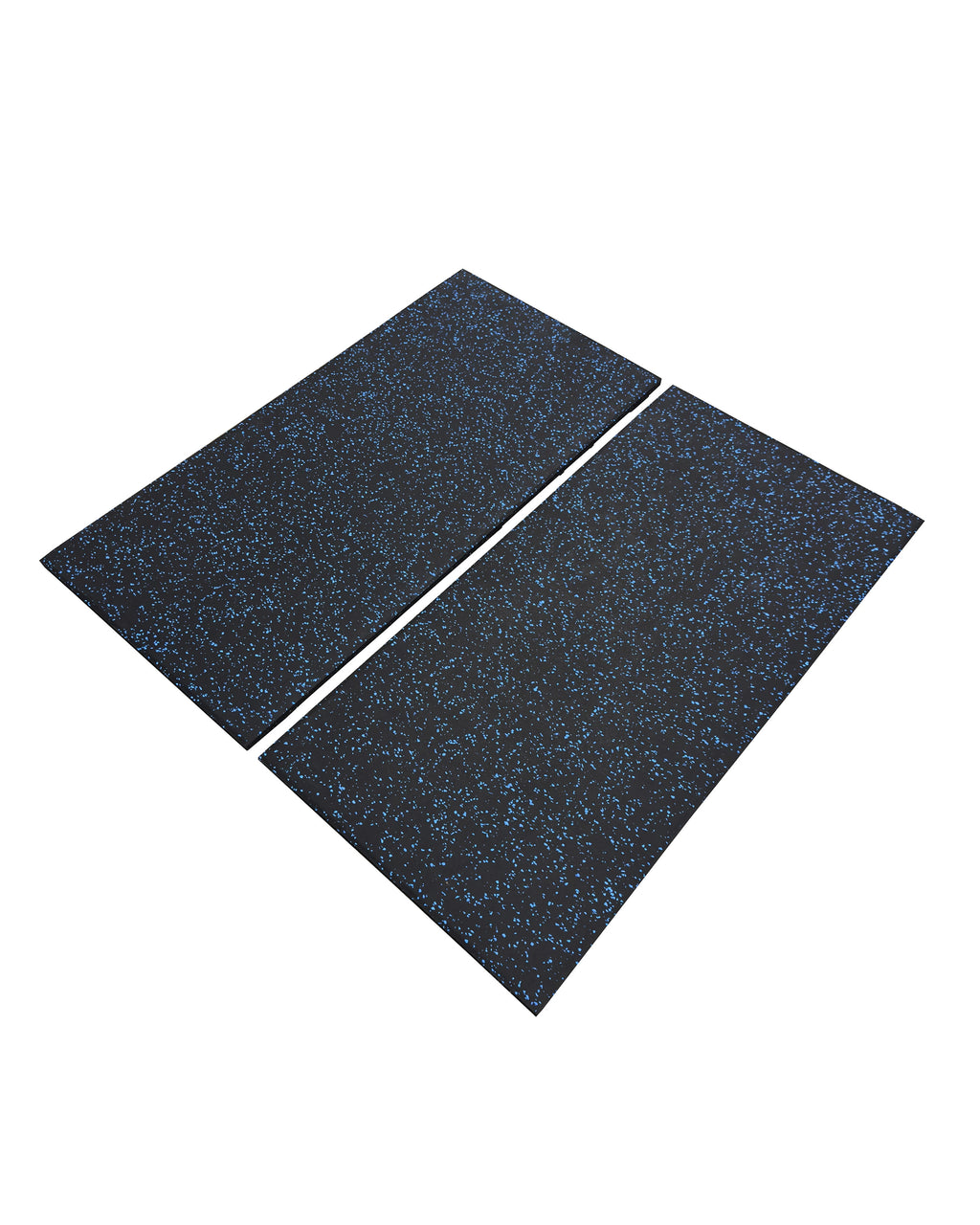 20mm Premium Black Rubber Tile (1m x 0.5m / Blue Fleck), Premium Rubber Tiles - Gym Gear