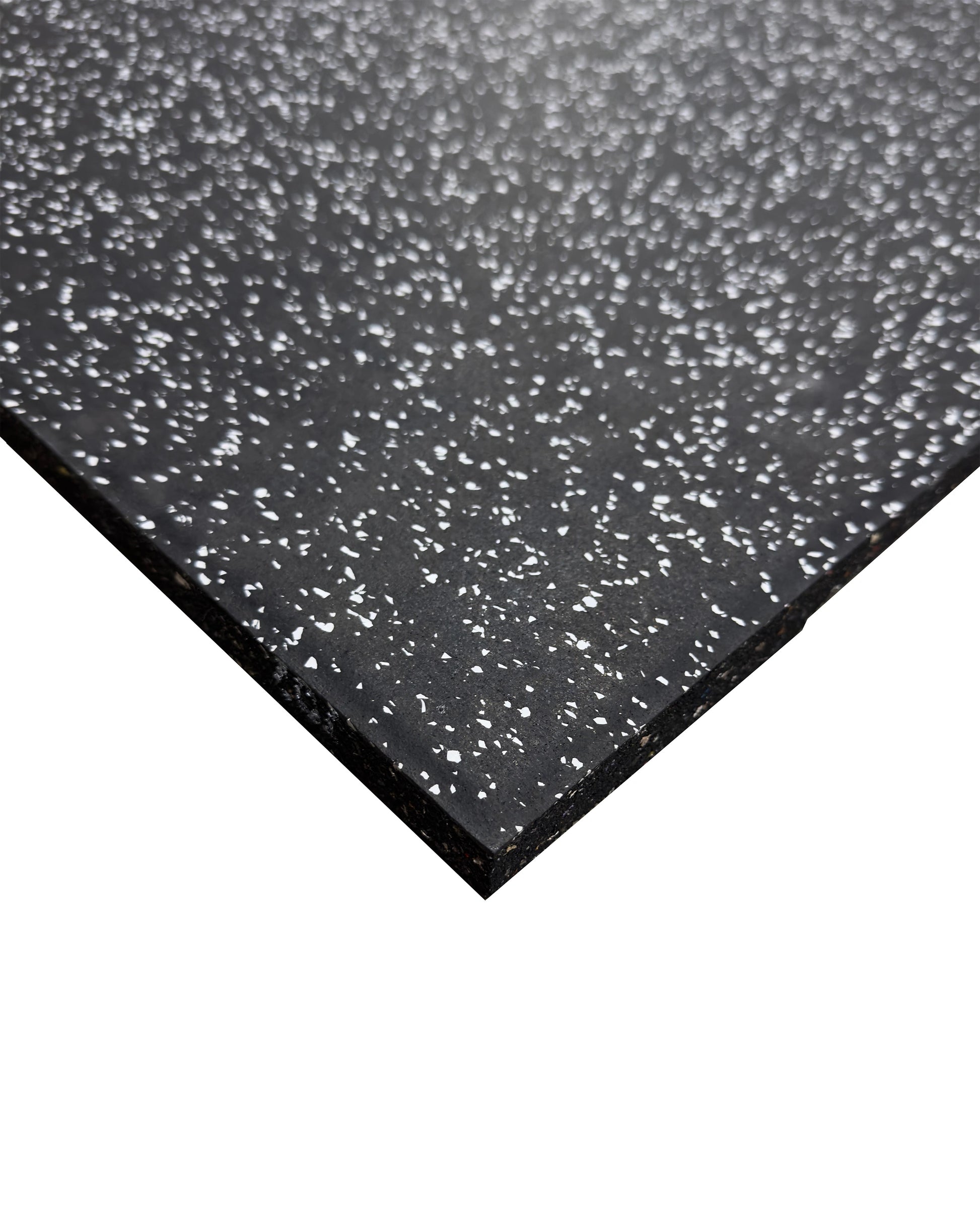 20mm Premium Black Rubber Tile (1m x 0.5m / Grey Fleck), Premium Rubber Tiles - Gym Gear