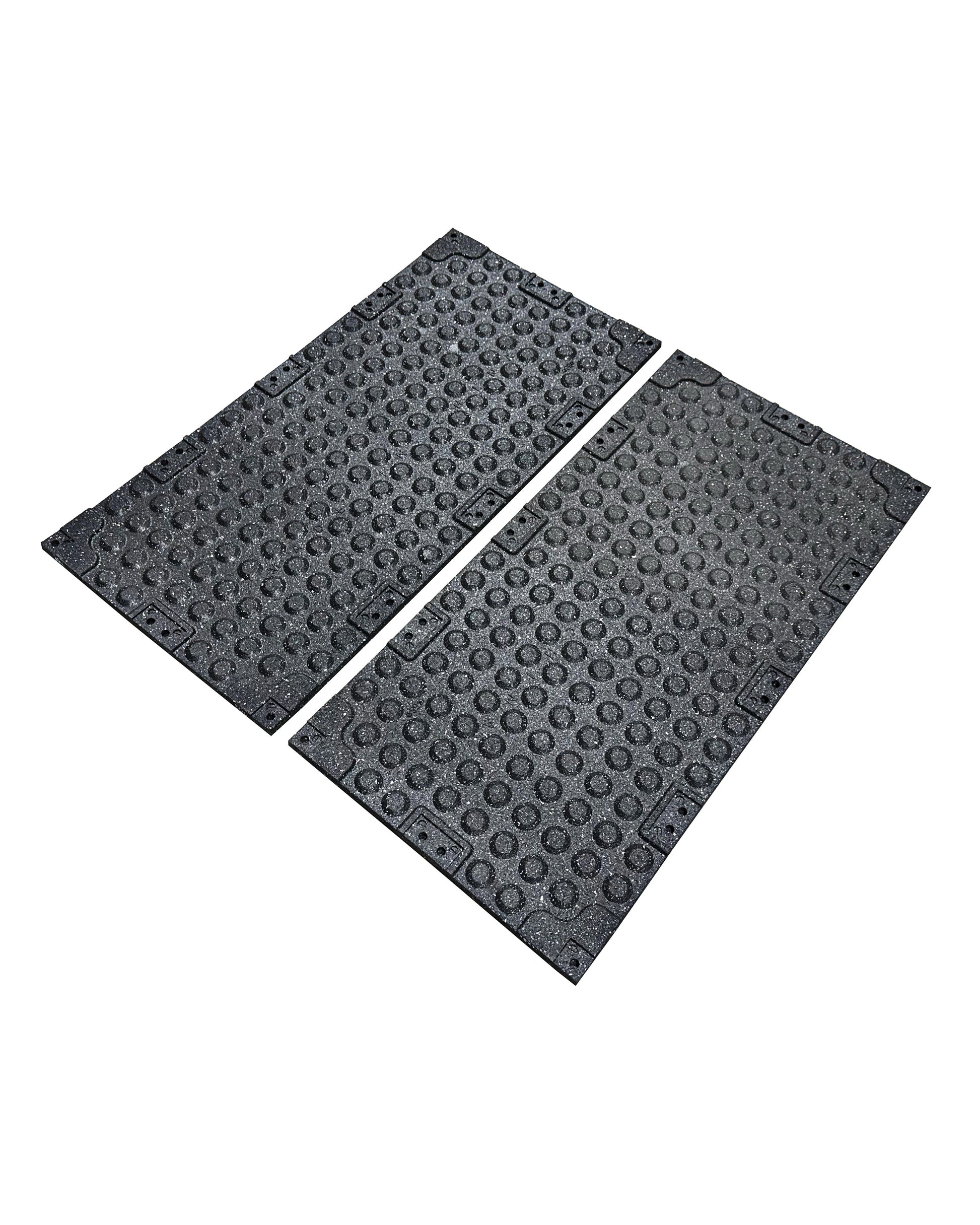 20mm Premium Black Rubber Tile (1m x 0.5m / Blue Fleck), Premium Rubber Tiles - Gym Gear