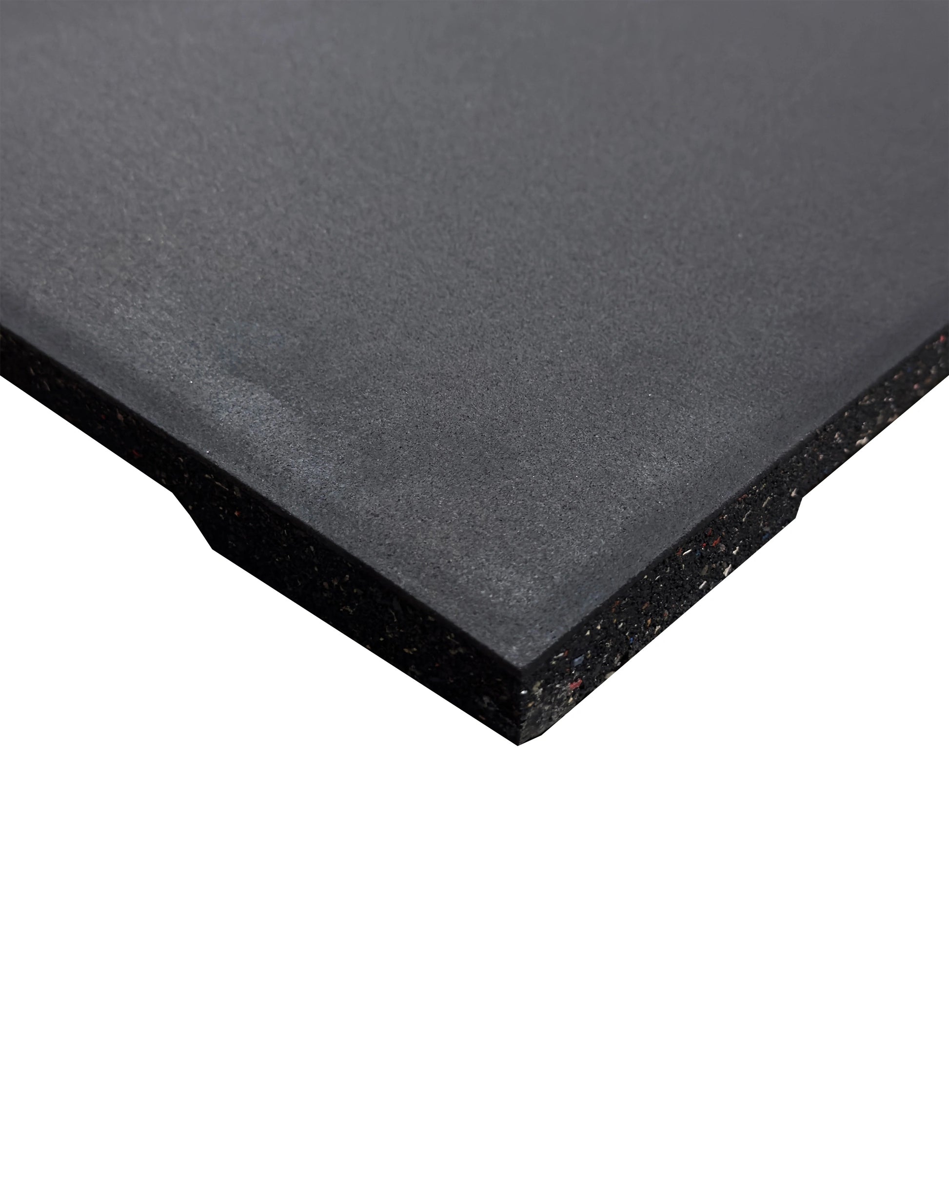 30mm Premium Black Rubber Gym Floor Tile (1m x 0.5m / Black), Premium Rubber Tiles - Gym Gear
