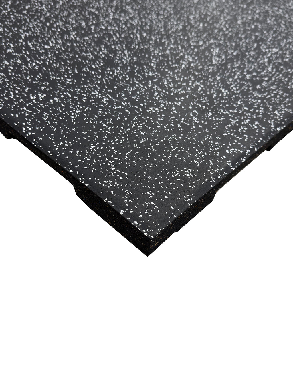 40mm Premium Black Rubber Tile (1m x 0.5m / Grey Fleck), Premium Rubber Tiles - Gym Gear