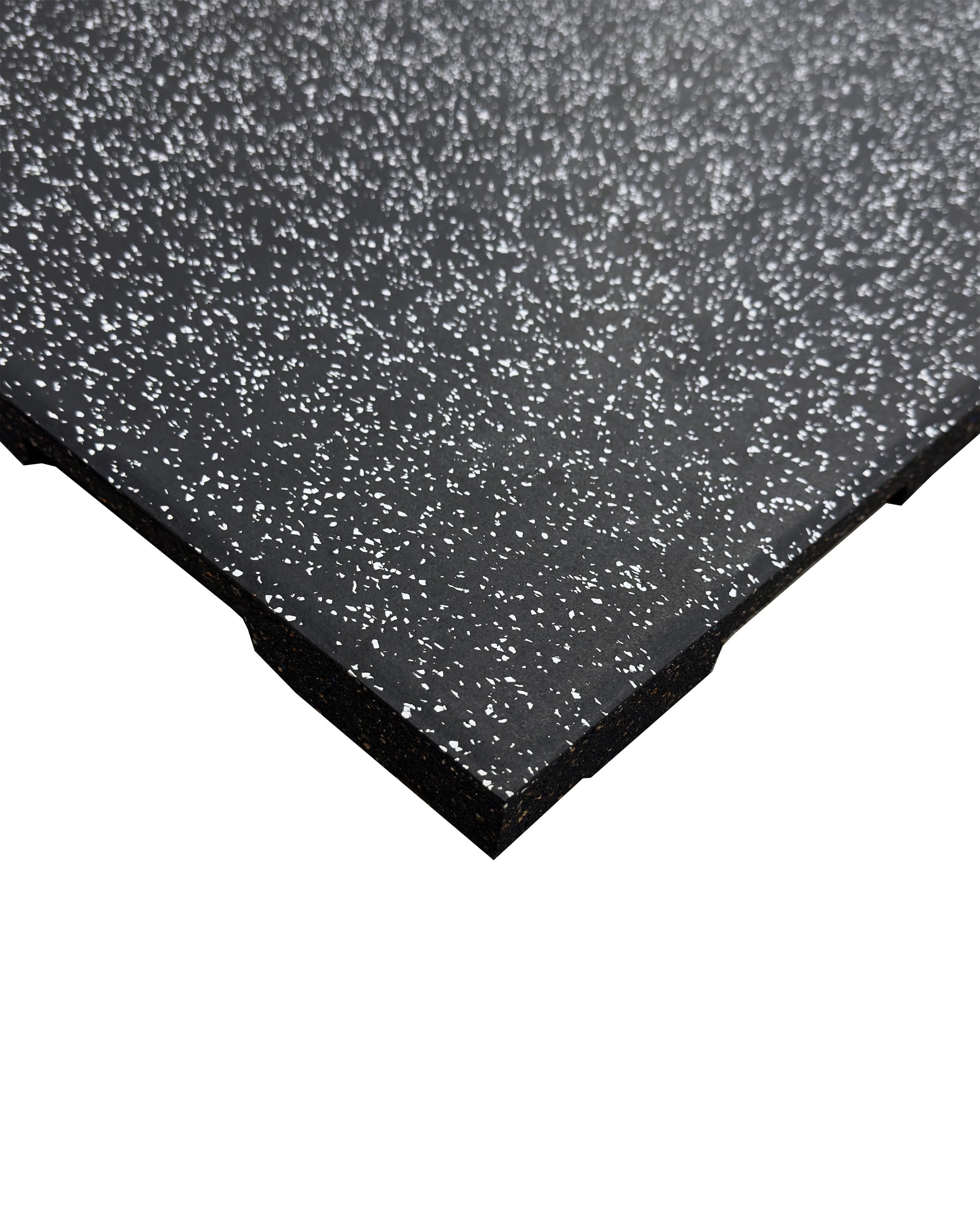 40mm Premium Black Rubber Tile (1m x 0.5m / Grey Fleck), Premium Rubber Tiles - Gym Gear