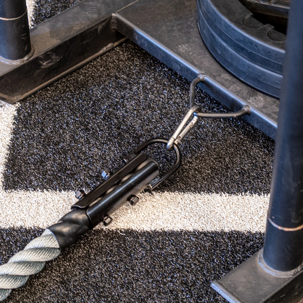 Sled Rope Karabiner Attached to Sled