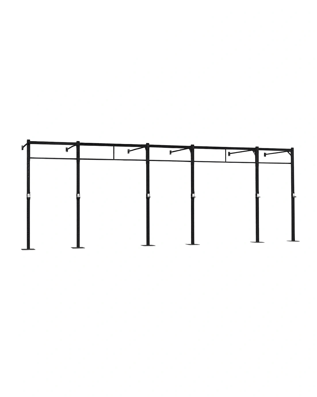 3 Station Squat Rig + 2 x Extensions (Wall Mounted)