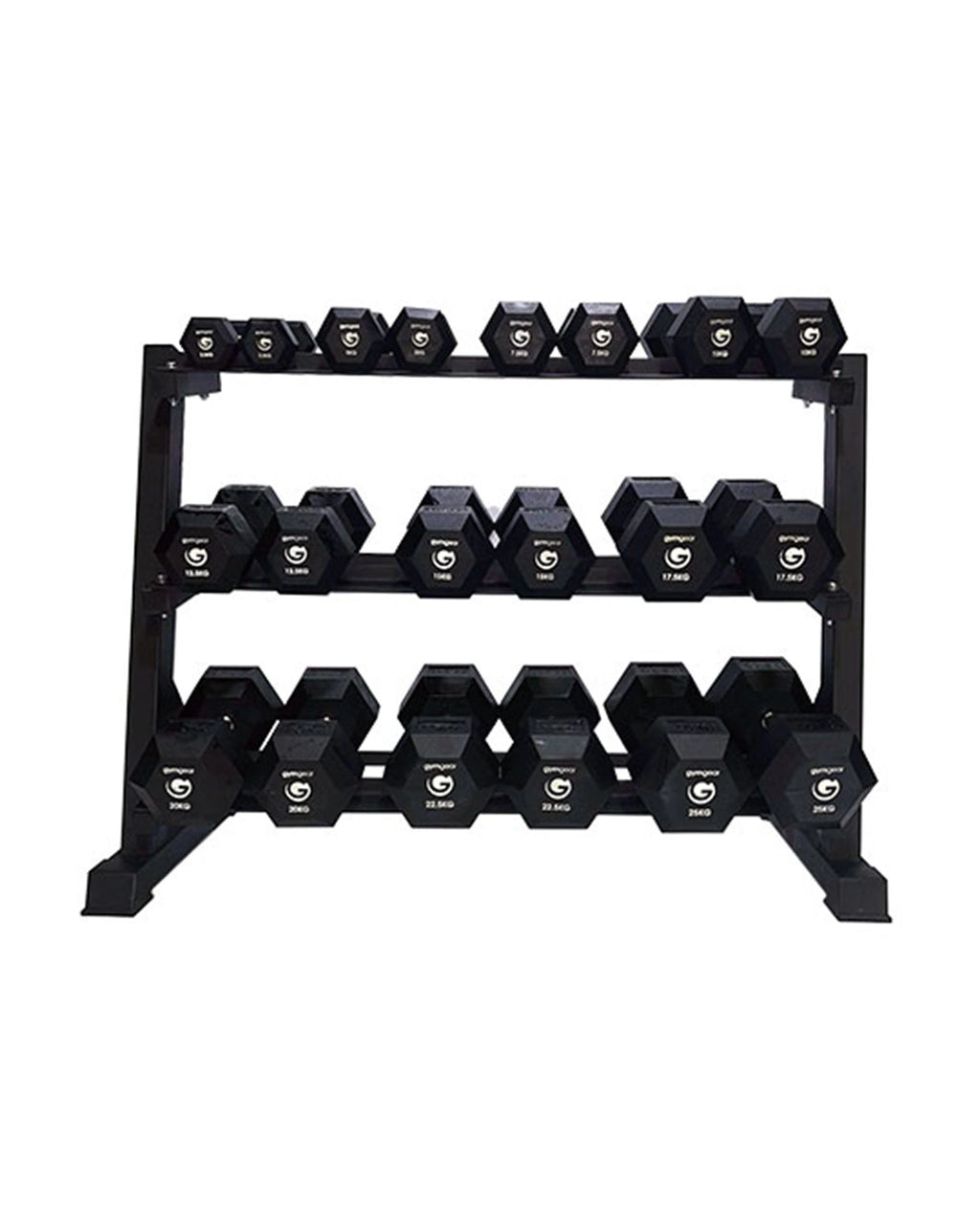 3 Tier Hex Dumbbell Rack