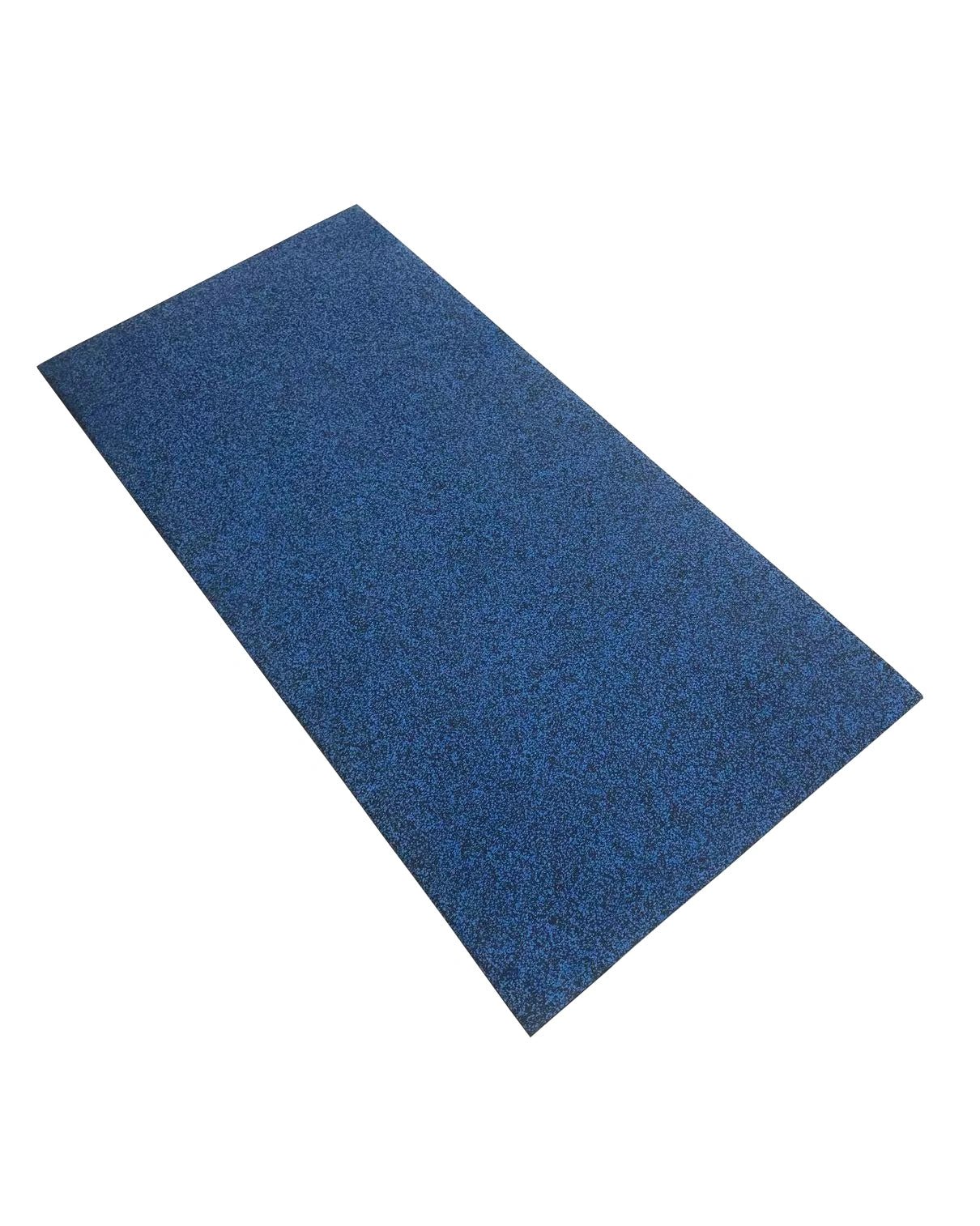 30mm Premium Blue Rubber Tile (1m x 0.5m / 70% Blue Fleck), Premium Rubber Tiles - Gym Gear