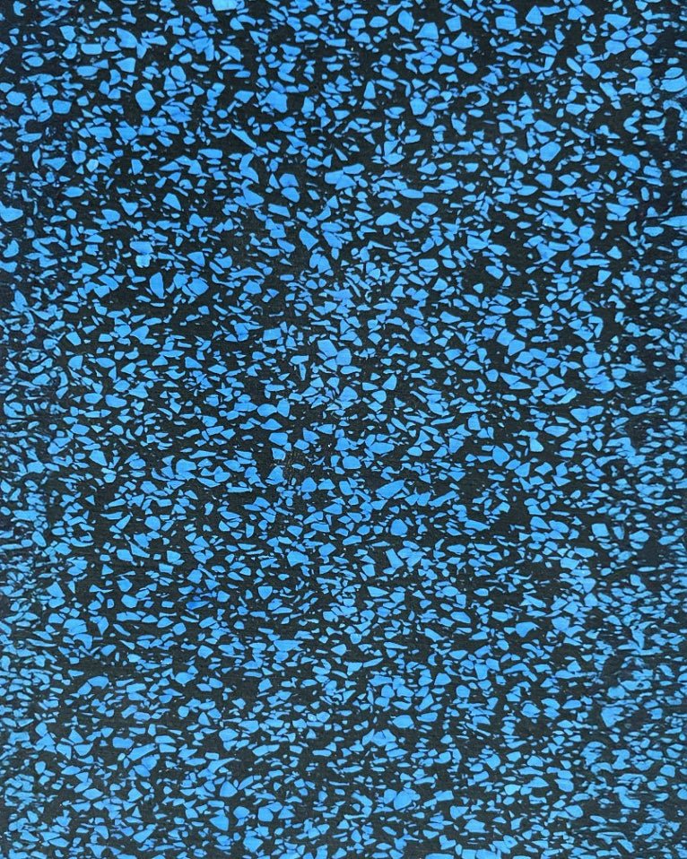 30mm Premium Blue Rubber Tile (1m x 0.5m / 70% Blue Fleck), Premium Rubber Tiles - Gym Gear