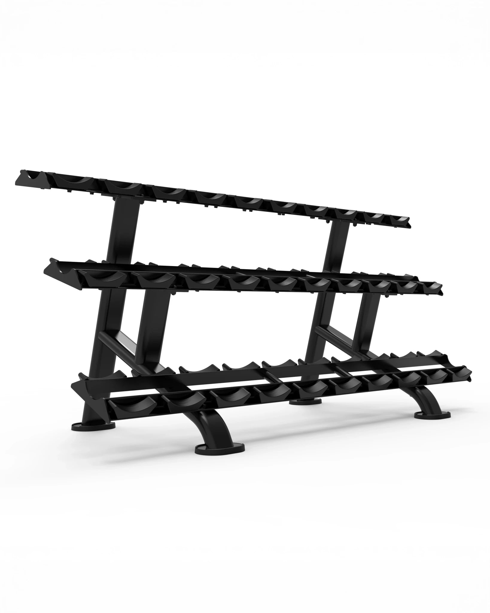Classic Series 3 Tier Dumbbell Rack (With Saddles), Dumbell Racks - Gym Gear