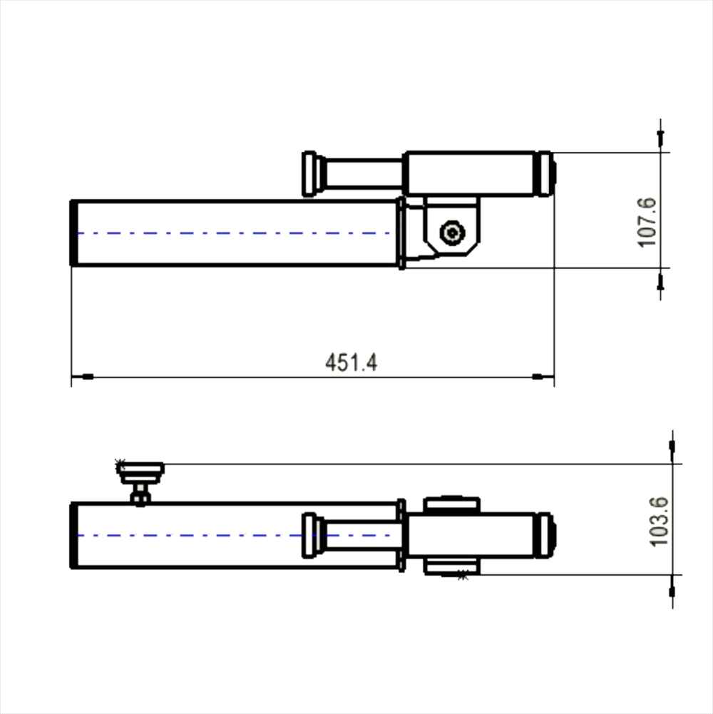 Landmine attachment details and dimensions