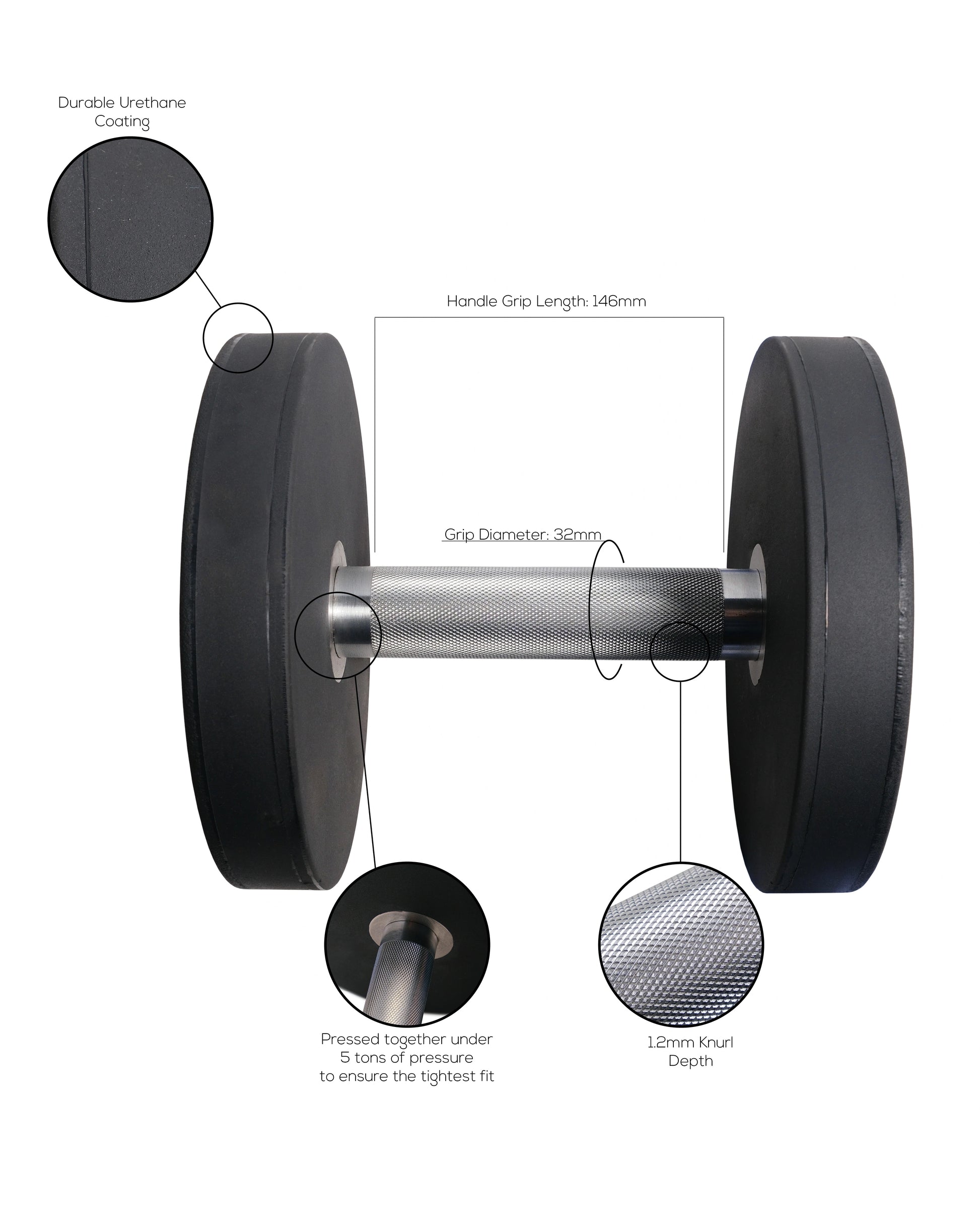 Pro Urethane Dumbbells