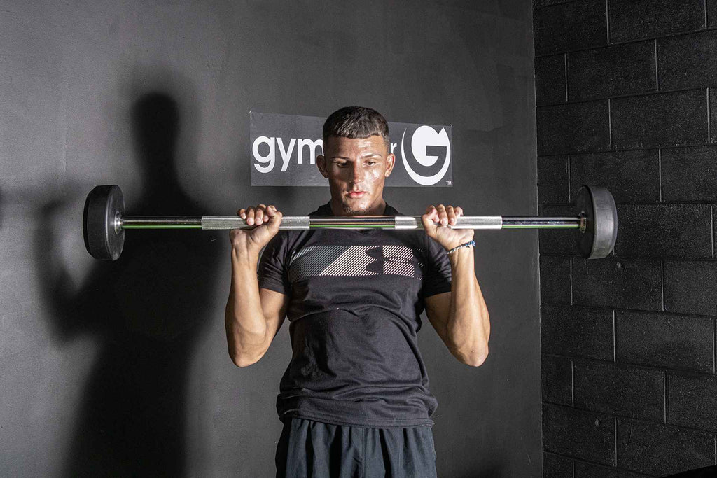 Rubber Barbell Fixed in Use