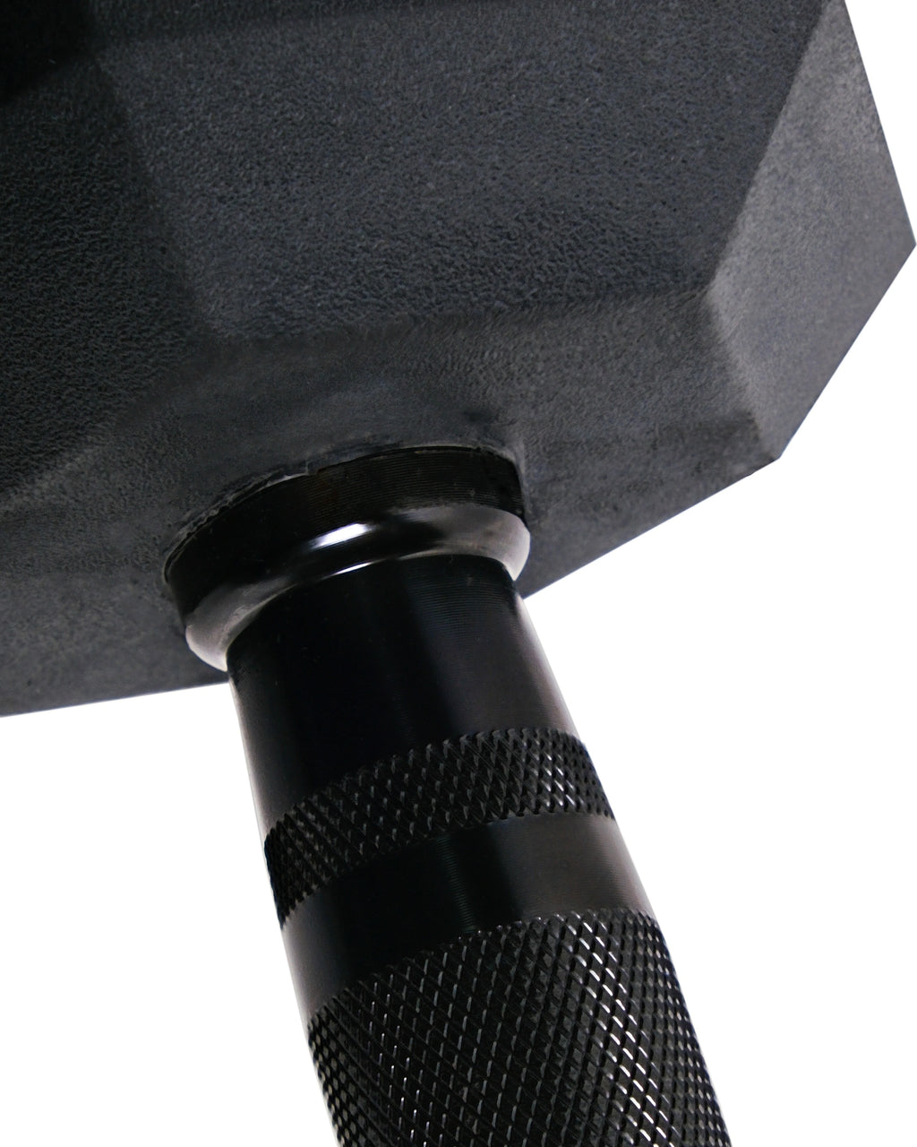 Rubber Hex Dumbbells (Black Handles)