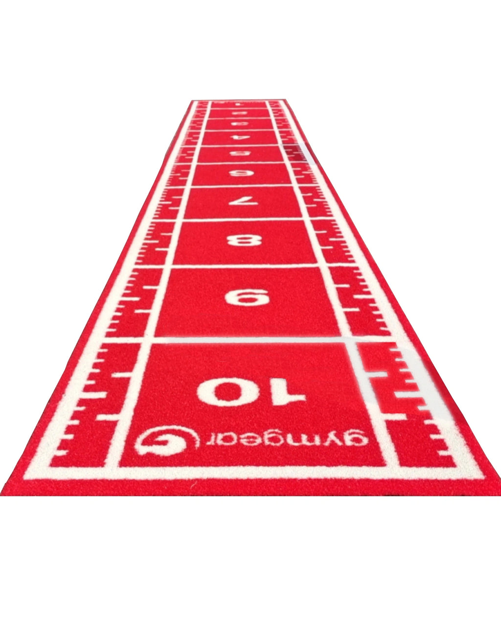 10m x 1.5m Sprint Track (Full Line Markings) – Red