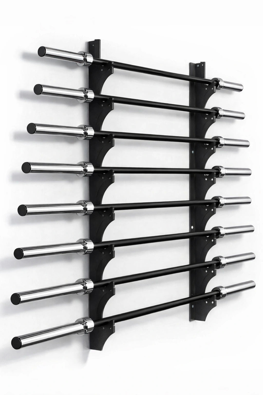 Wall Mounted Bar Holder (Up to 8x Horizontally), - Gym Gear