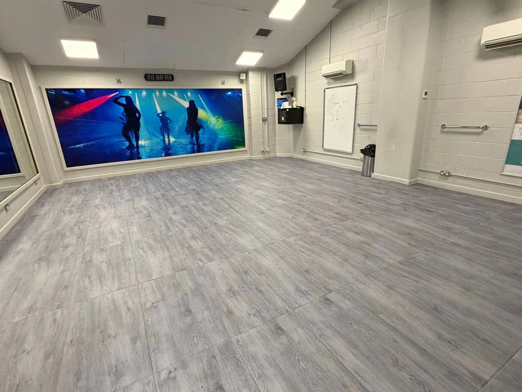 20mm Wood Effect Gym Flooring Tiles – Studio, Functional & Home Gym Use, Wood Effect Tiles - Gym Gear