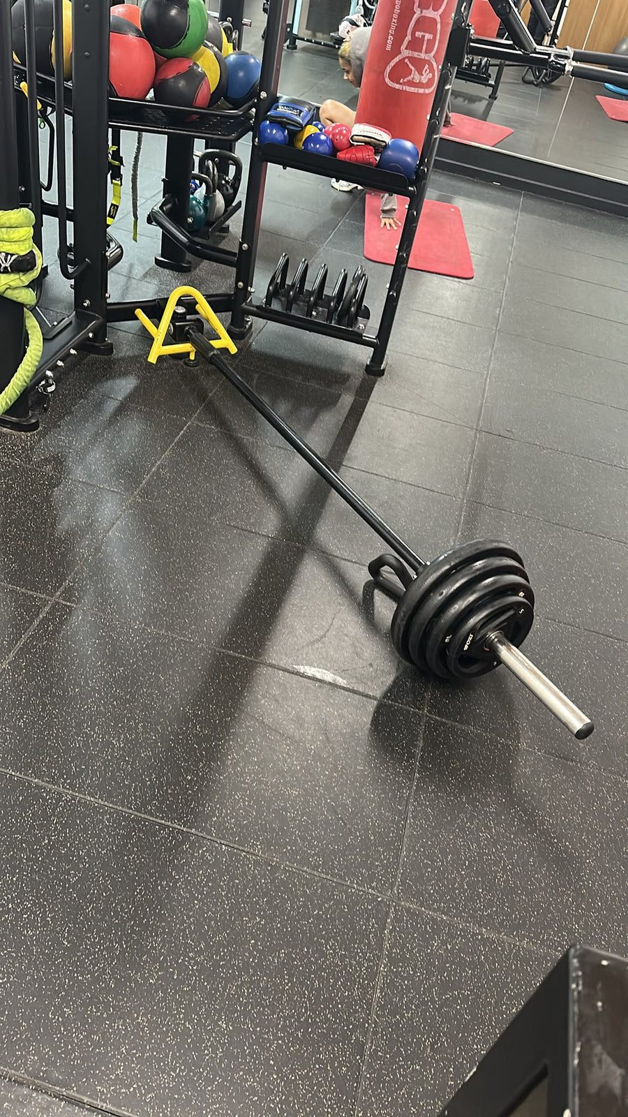 Gym Gear Standard 7ft Olympic Bar with Clamp Collars