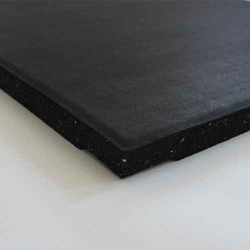 Corner of 20mm Premium Rubber Tile Black