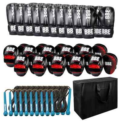 BBE PVC 12oz Sparring Glove Boxing Kit – 10 pack