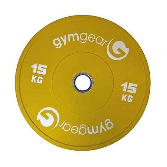 15kg Coloured Bumper Plate Yellow