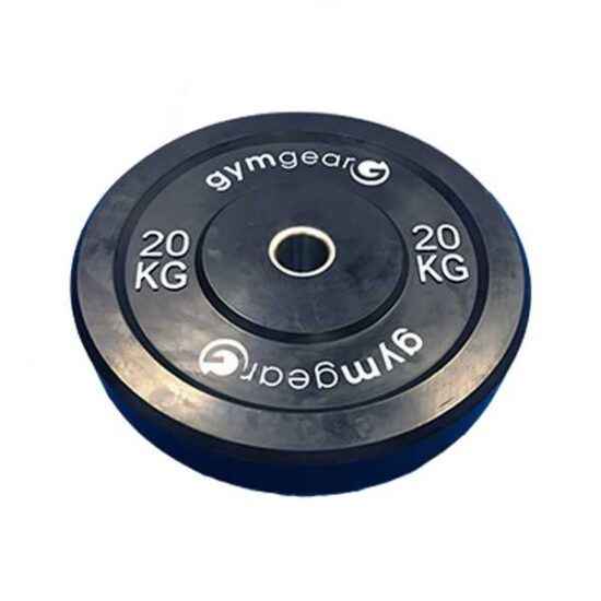 20kg black bumper plate