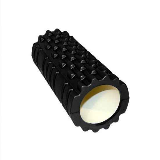 black gym muscle foam roller