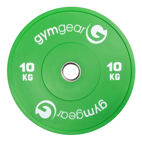 Coloured Bumper Weight Plate Green 10kg