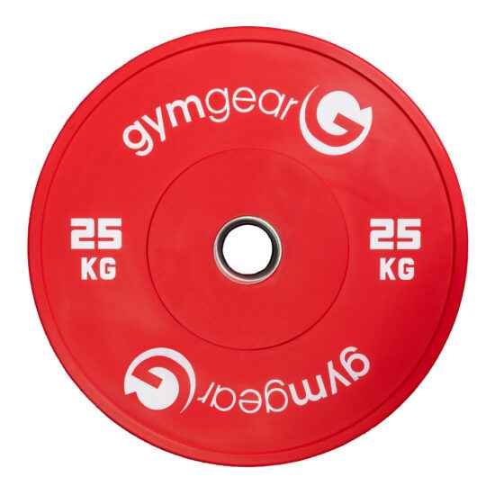 Red Coloured Bumper Plate 25kg