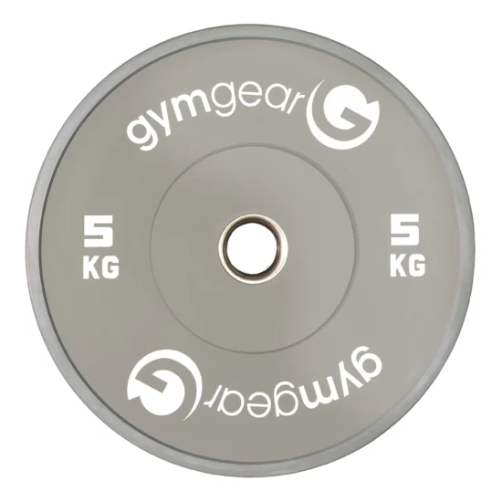 Coloured Bumper Weight Plates Grey 5kg