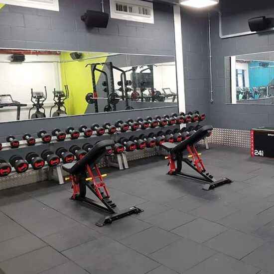 Sterling Series Adjustable bench in gym