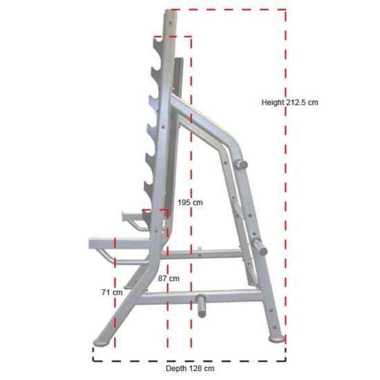 Pro Swuat Rack dimensions profile