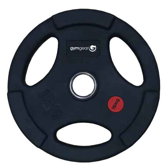 15kg Rubber Olympic Plate Tri-Grip