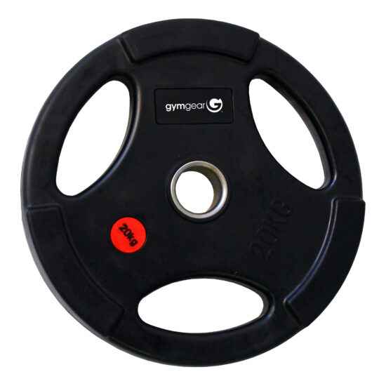 20kg Rubber Olympic Plate Tri-Grip