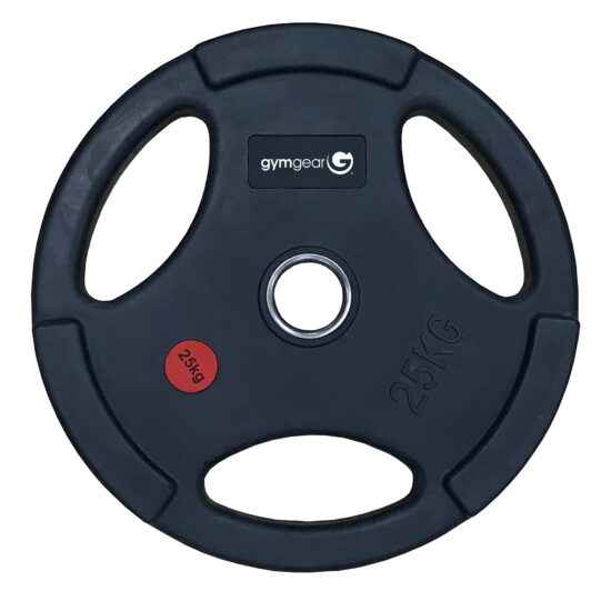 25kg Rubber Olympic Plate Tri-Grip