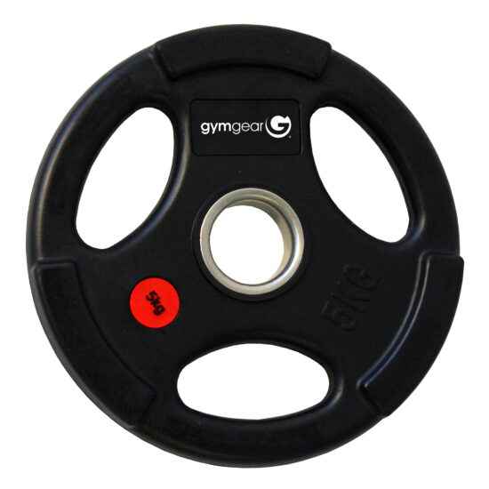 5kg Rubber Olympic Plate Tri-Grip