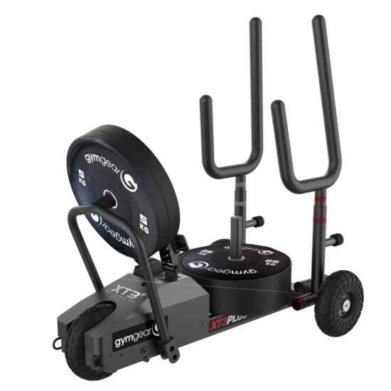 XT3 Power Sled V2 Front Angled View With Weight Plate