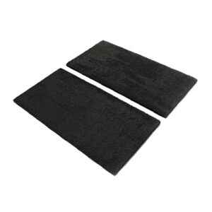 Two Black Turf Tiles Each 1 by 0.5 Meters