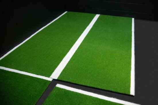 30mm Premium Green Turf Tile 1x1m Set Out as Sprint Track 2