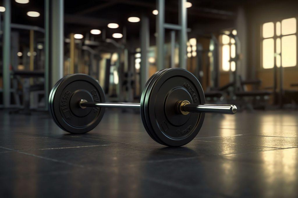 clean Barbell Weight Set in the gym