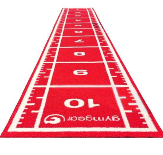 10m x 1.5m Sprint Track (Full Line Markings) – Red