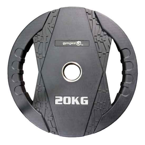 Rubber Olympic Weight Plate Dual Grip 20kg