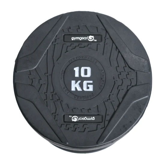 10kg Pro Rubber Dumbbell End Cap