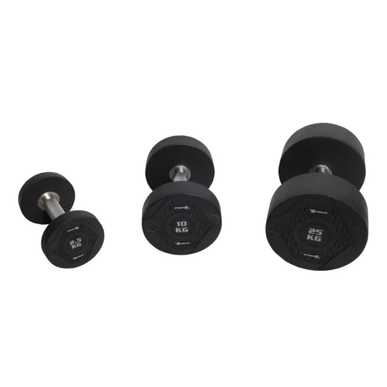 Pro Rubber Dumbbell Set 25, 10 & 2.5kg