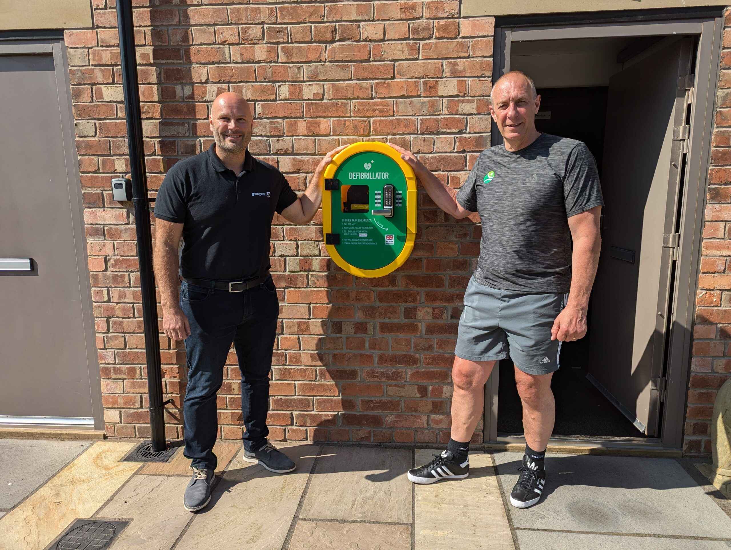 Gym Gear contribute towards Longridge Defibrilator