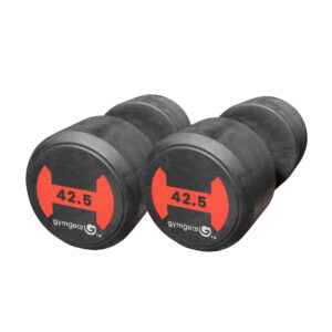 42.5kg rubber dumbells paid of